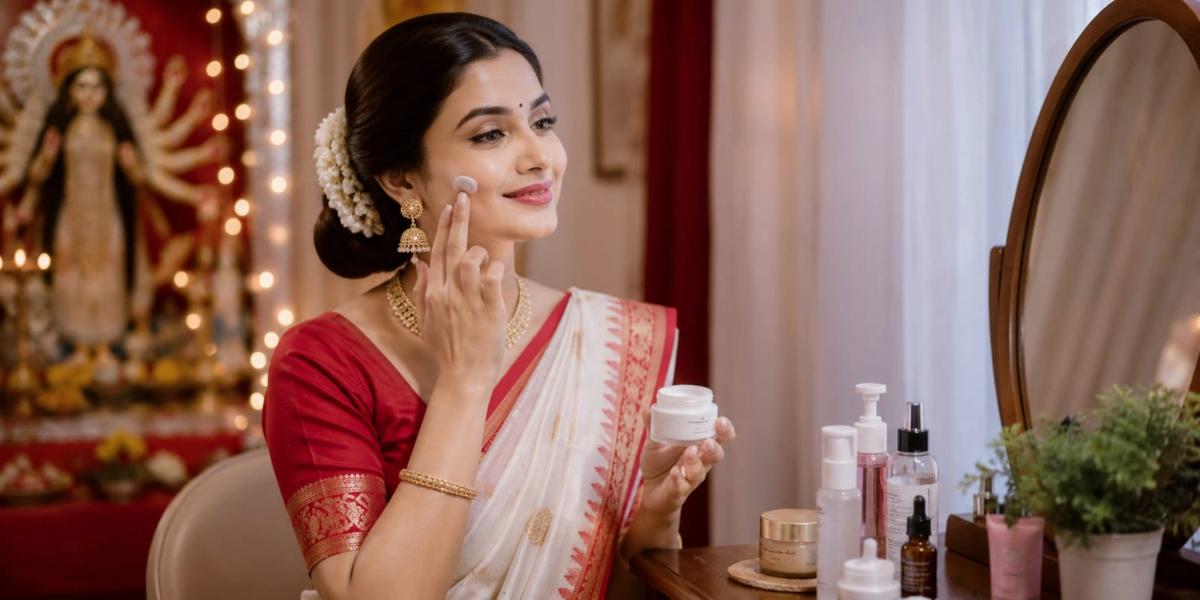পূজায় ত্বক ভালো রাখতে...
