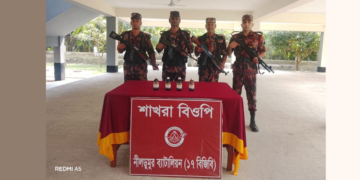 সাতক্ষীরায় বিজিবির অভিযানে লাখ টাকার মাদকদ্রব্য জব্দ