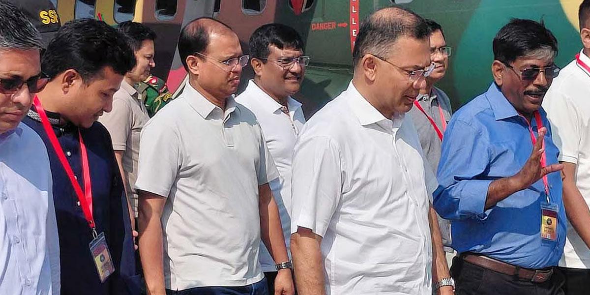 সৈয়দপুর বিমানবন্দরে পৌঁছেছেন প্রধানমন্ত্রী
