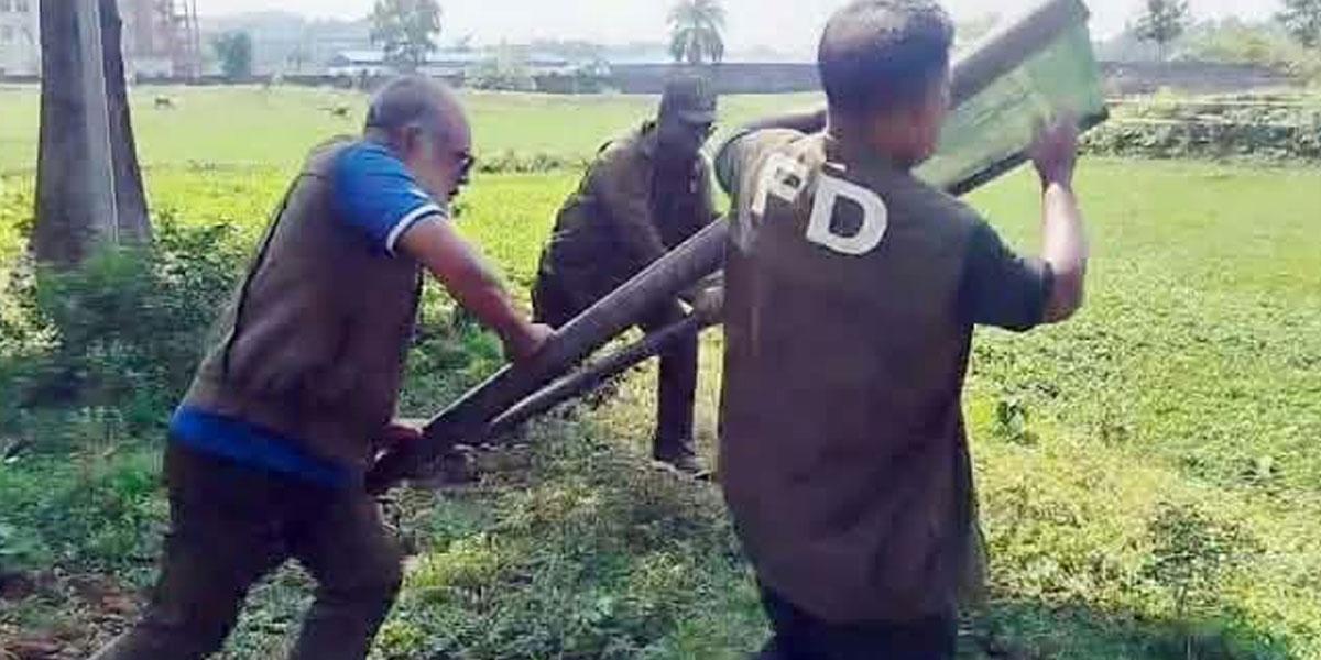 ভালুকায় দখলমুক্ত হলো ১০ একর বনভূমি