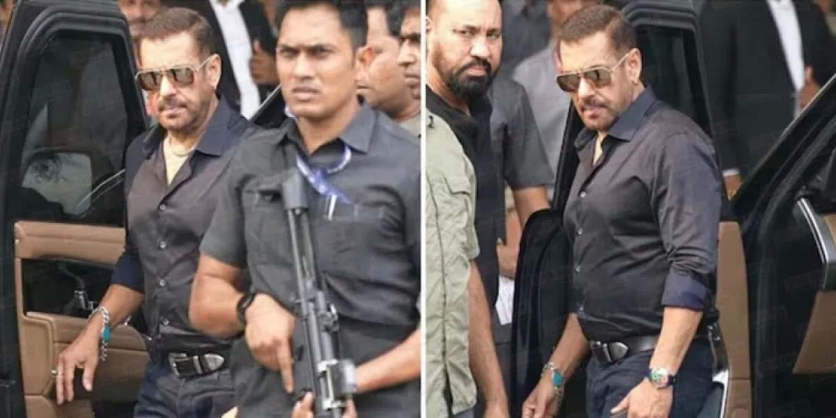 অস্ত্রধারী কমান্ডোরা ঘিরে রেখেছেন সালমান খানকে