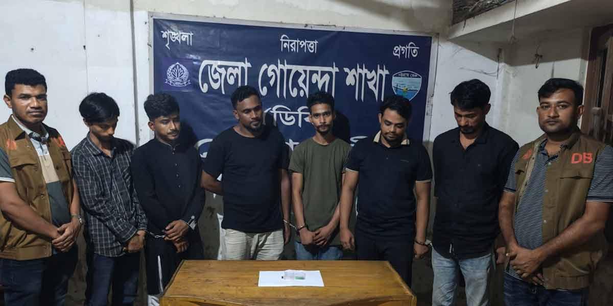 বেগমগঞ্জে আবাসিক হোটেলে ইয়াবাসহ গ্রেপ্তার ৬