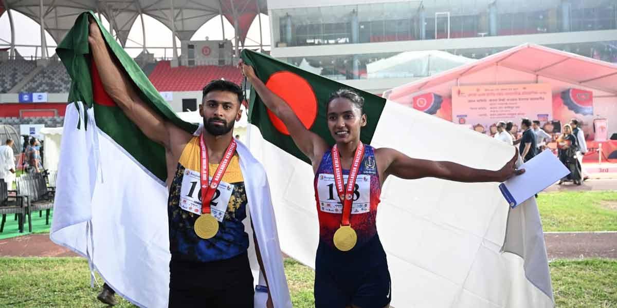 আবারও ১০০ মিটারে ইমরানুর-শিরিনের শ্রেষ্ঠত্ব