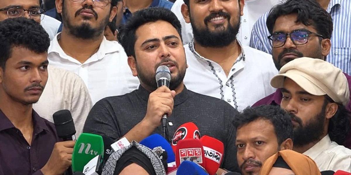 বর্তমান সংসদ ৫ বছর টিকবে কি না সন্দেহ নাহিদ ইসলামের