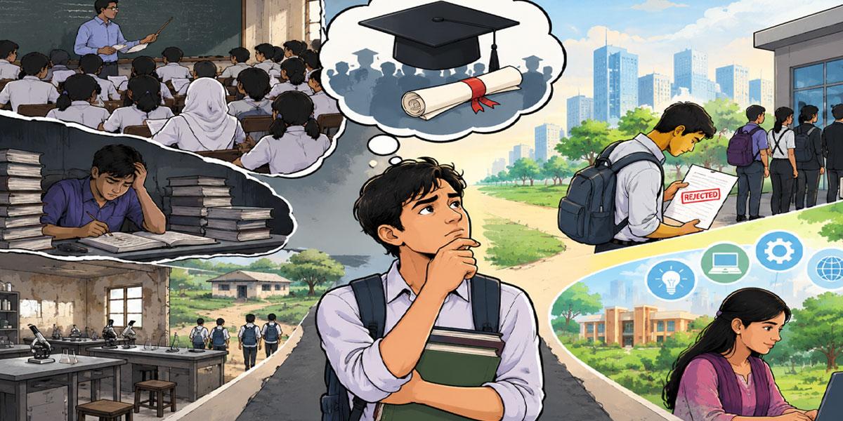 শিক্ষার্থীদের ভাবনায় শিক্ষার সংকট